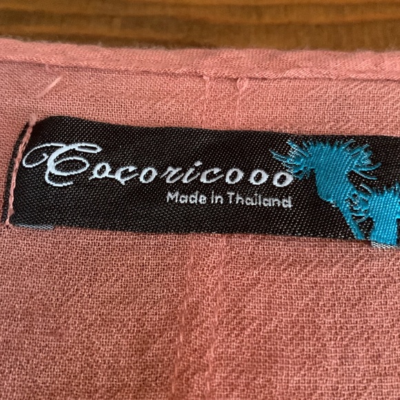 Cocoricooo boho prairie Rose Pink Dress - Picture 3 of 6